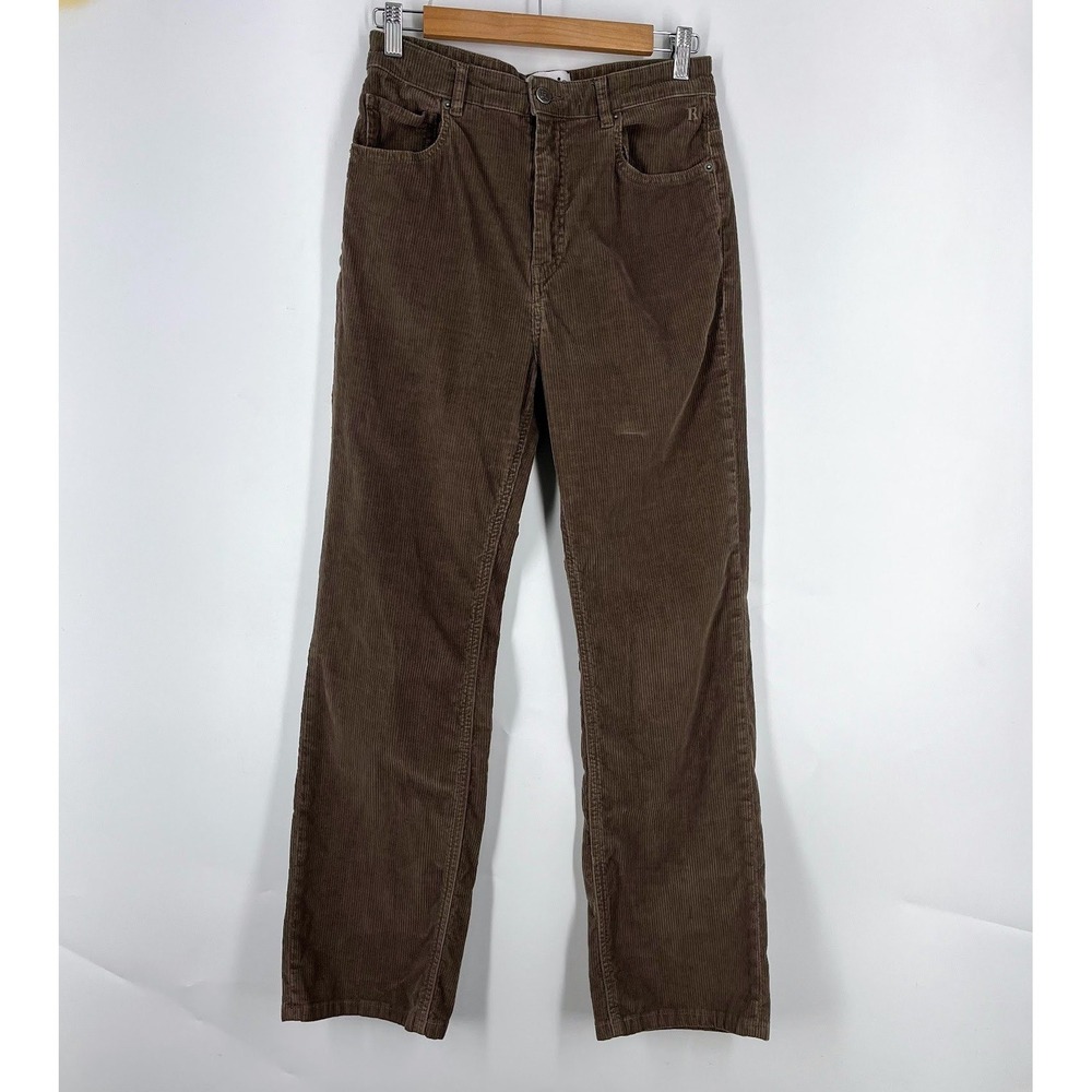 Rouje Paris Madeleine Corduroy Straight Leg High Rise Pants Womens Size 8/40‎
